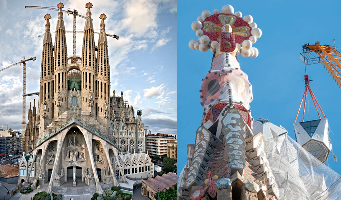 La Sagrada Familia culmina su torre central y se convierte en la iglesia más alta del mundo