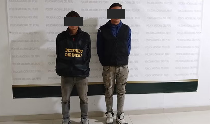 Capturan a dos presuntos extorsionadores en Comas: preparaban atentado contra colectiveros