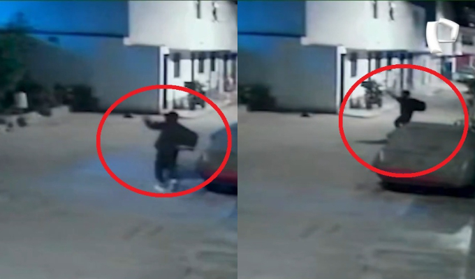 SMP: falso delivery dispara 16 veces contra almacén frente a menores de edad