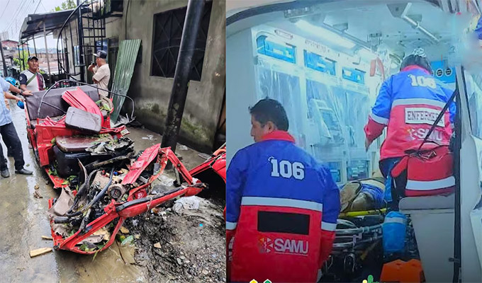 Enorme árbol cae sobre mototaxi en Tingo María: accidente deja un muerto y cuatro heridos