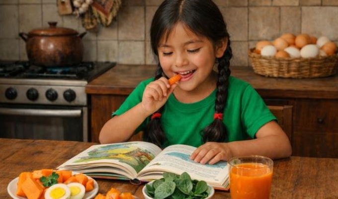 Recomiendan incluir vitamina A en alimentación para fortalecer visión y defensas de niños