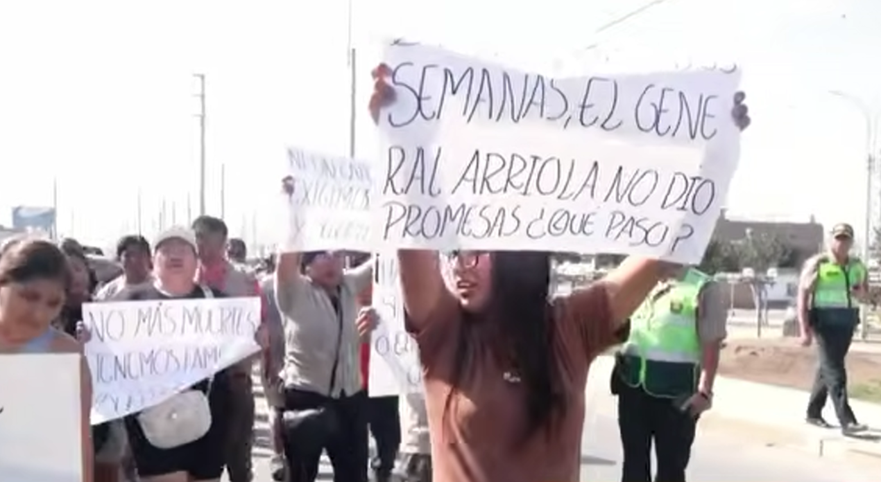 Panamericana Sur: marchan exigiendo justicia para chofer asesinado en Lurín