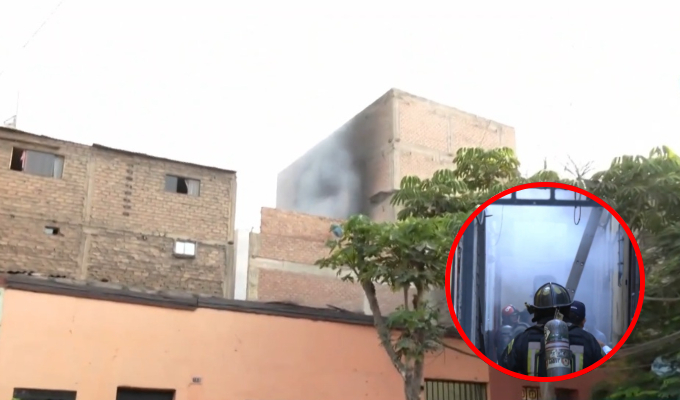 La Victoria: se registra incendio en vivienda dentro de una quinta
