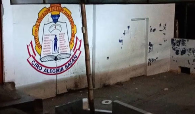 La Libertad: por segunda vez detonan dinamita en la entrada del Instituto Tecnológico Ciro Alegría