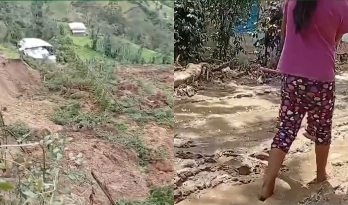 Deslizamientos destruyen cultivos en Cajamarca y dejan familias damnificadas en Pasco