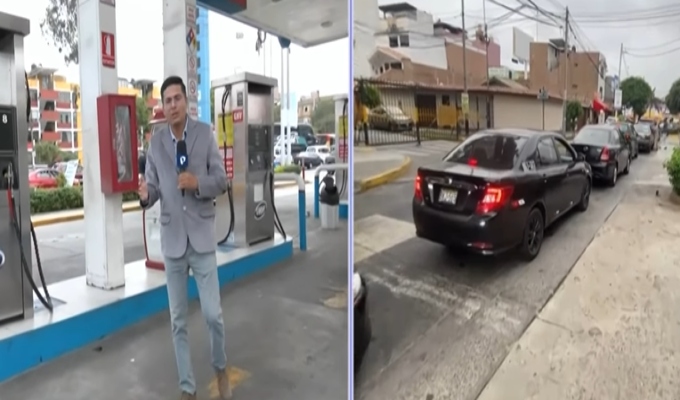 Crisis energética genera extensas colas y malestar en grifos de La Victoria