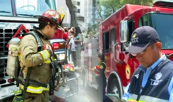 Se reporta amago de incendio en sótano de la Clínica La Luz en la avenida Arequipa