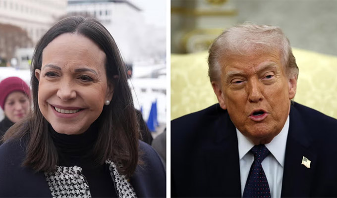 EEUU: revelan que presidente Trump se reunió por segunda vez en privado con María Corina Machado