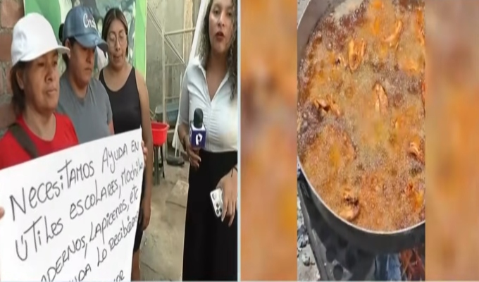 Villa María del Triunfo: Olla común realiza pollada para comprar balones de gas