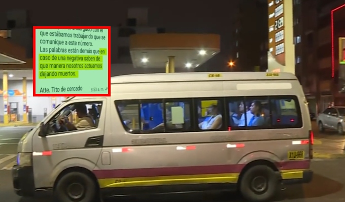 Colectiveros de Plaza Dos de Mayo denuncian extorsiones de alias ‘Tito de Cercado’