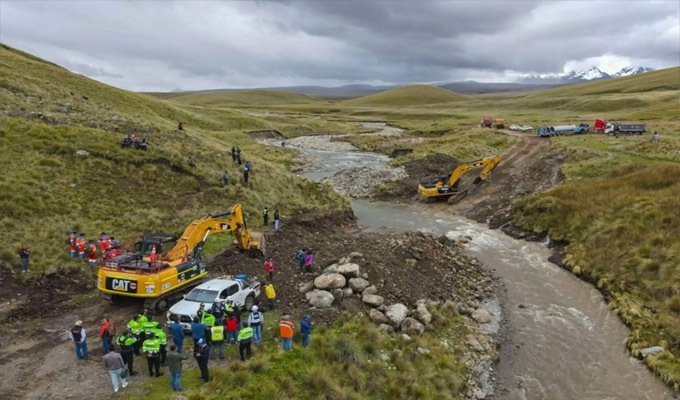 Áncash: inician instalación de puente Bailey para restablecer tránsito en vía Huaraz-Callejón de Huaylas