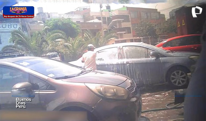 La Victoria: lavaderos de auto roban electricidad y falta de drenaje destroza las pistas