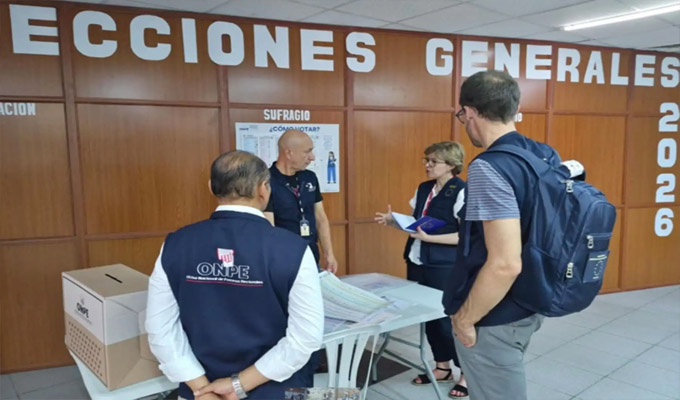 Elecciones 2026: observadores internacionales visitan distintas sedes de la ODPE en Chiclayo