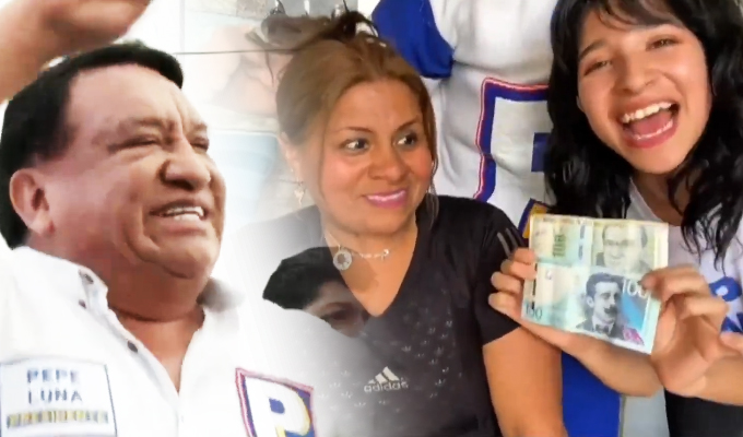 Los “tiktokers” de José “Pepe” Luna: plata en mano para ganar votos