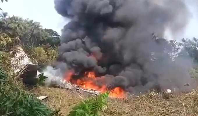 Avión militar Hércules se accidenta en el sur de Colombia: trasladaba más de 80 soldados