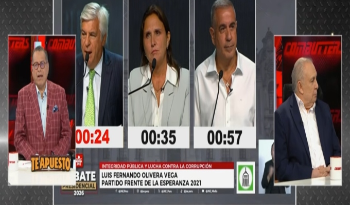 Candidatos protagonizan intercambio de propuestas en debate presidencial
