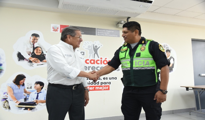 Minedu y PNP refuerzan seguridad escolar en Lima Metropolitana