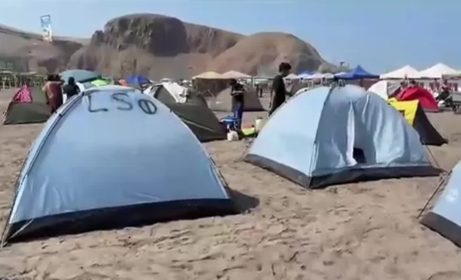 Semana Santa: playas del sur reciben a campistas desde la madrugada