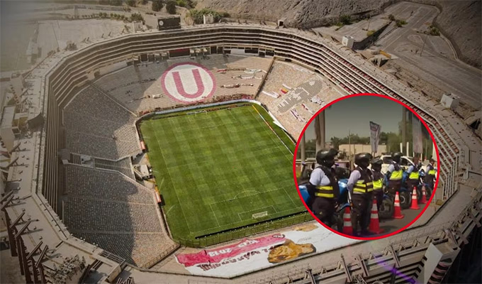 Helicóptero, drones y decenas de policías brindan seguridad a clásico Universitario vs Alianza Lima
