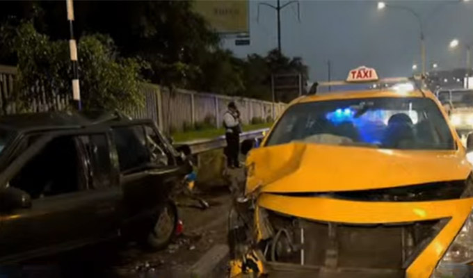 Surco: violento choque de autos en la Panamericana Sur deja tres heridos