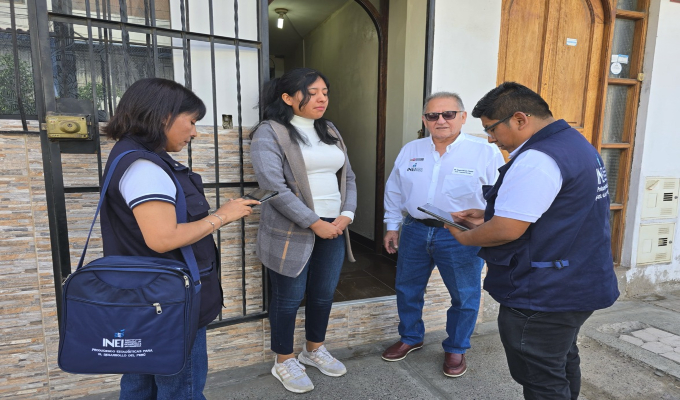 INEI visitará viviendas en Tacna para recolectar información que contribuya a mejorar las condiciones de vida de la población