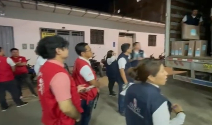 Tarapoto se prepara para jornada electoral con llegada de material y medidas de seguridad