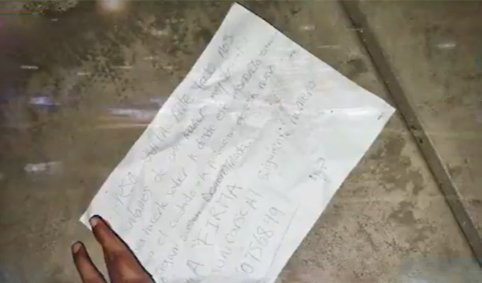 Comas: disparan contra sede de empresa de transporte “uvita” y dejan carta extorsiva