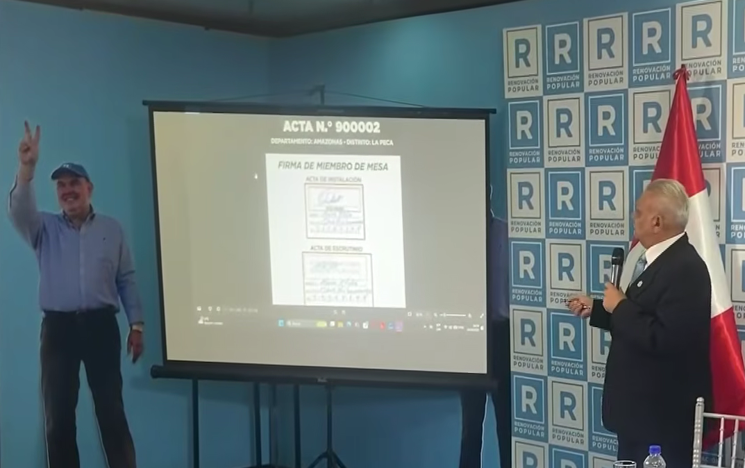 Rafael López Aliaga ratifica denuncia por irregularidades en elecciones