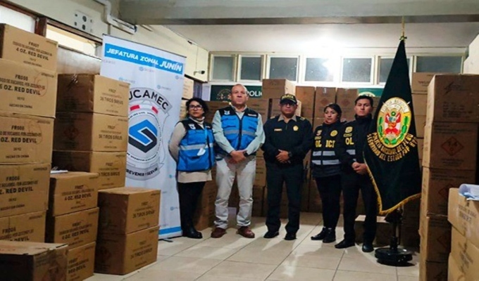 TITULAR: Incautan más de 11 toneladas de pirotecnia ilegal en Junín