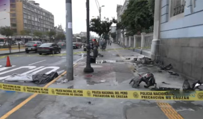 Cercado de Lima: policía muere tras despistarse en moto