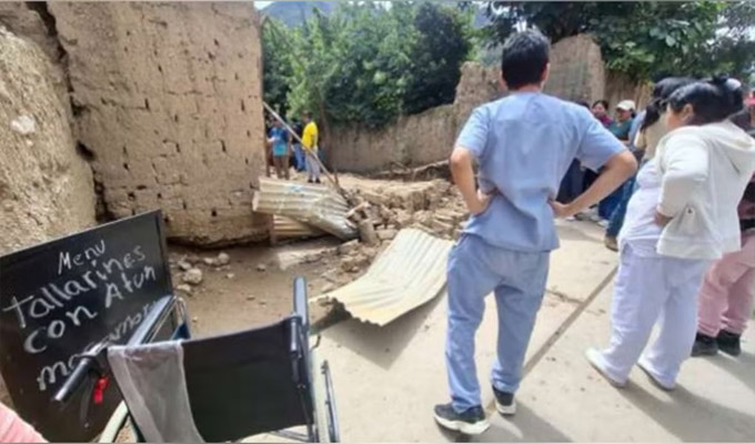 Se derrumba pared de comedor popular en Áncash: una madre murió y otra quedó herida