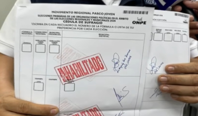ONPE realiza pruebas de cédulas para primarias de Elecciones Regionales y Mnicipales 2026