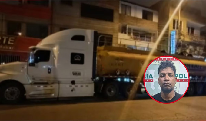 Los Olivos: intervienen a extranjero acusado de robar camión cisterna cargado con combustible