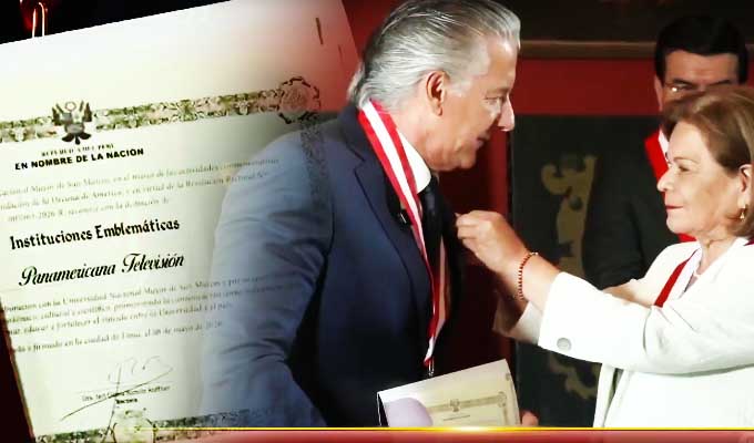 UNMSM reconoce a Panamericana Televisión por su compromiso con la educación