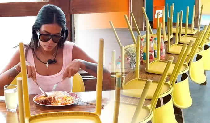 Shirley Arica almorzó sola y generó preocupación entre los granjeros de “La Granja VIP”
