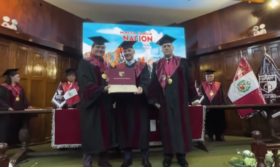 Jimmy Pflücker recibió doctorado honoris causa en Trujillo: “La minería es la solución para sacar adelante al Perú”