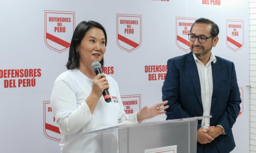 Keiko Fujimori presenta a Luis Dyer como jefe nacional de personeros de Fuerza Popular