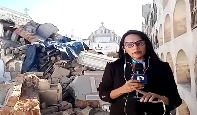 Sismo en Ica destruye 20 tumbas del cementerio antiguo y deja restos expuestos