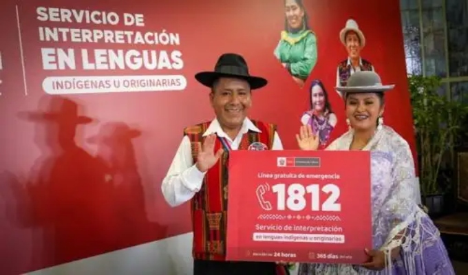 Nuevo servicio telefónico ofrecerá orientación en idiomas originarios del país