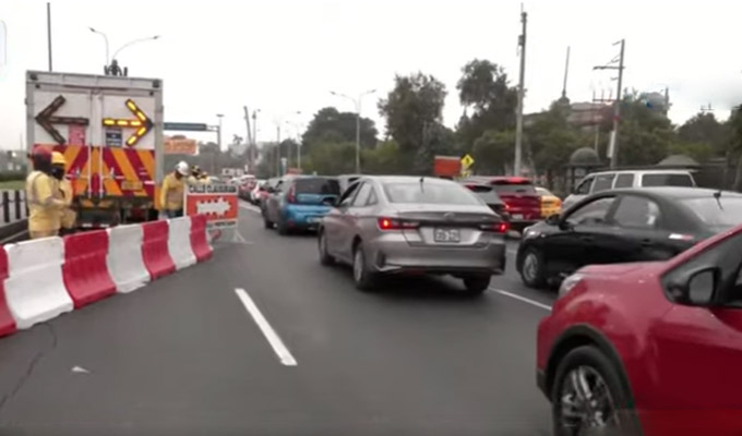 Cierran ingreso a la Vía Expresa por obras de túnel que integrará el Metro de Lima con el Metropolitano
