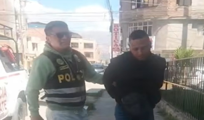 Detienen a extranjero acusado de extorsión bajo la modalidad “gota a gota” en Huancayo