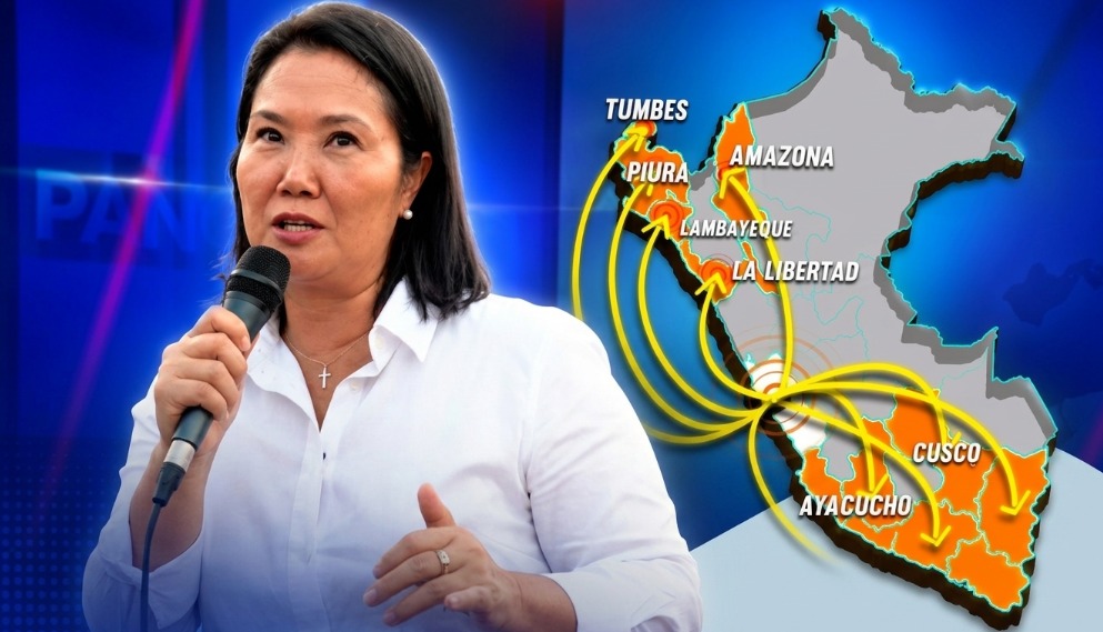 La ruta naranja de Keiko Fujimori: la estrategia para ganar votos en las regiones adversas