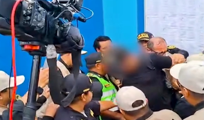 Intervienen a hombre armado durante mitin de Roberto Sánchez en Huaral