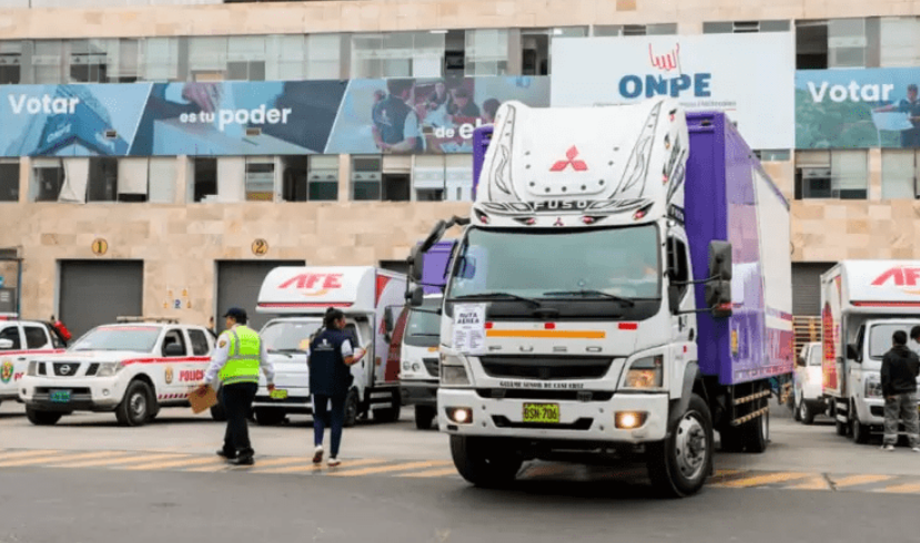 ONPE inicia despliegue de material electoral en regiones