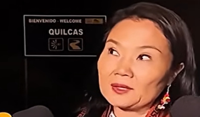 Keiko Fujimori agradece respaldo de Rafael López Aliaga durante mitin en Huancayo