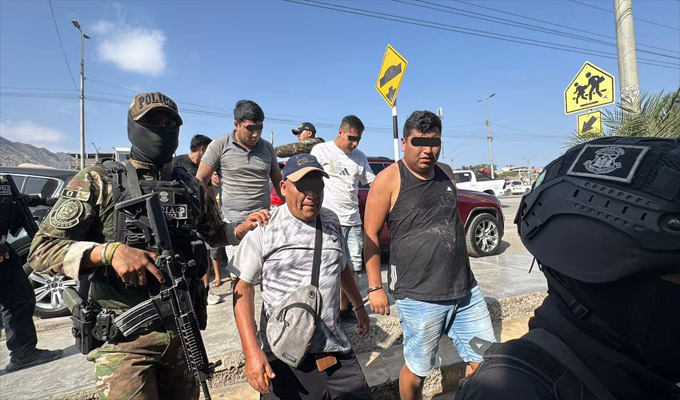 Capturan a 11 integrantes de “Los Miserables de Trujillo”: tenían armas, municiones y explosivos