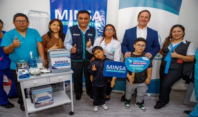 Ministerio de Salud inauguró el primer vacunatorio municipal contra el sarampión en Magdalena del Mar