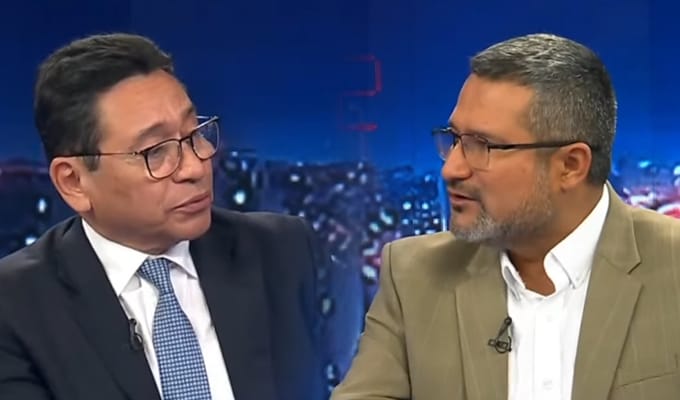 Tenso debate por la segunda vuelta: Humberto Abanto y Ronald Atencio se enfrentan en vivo