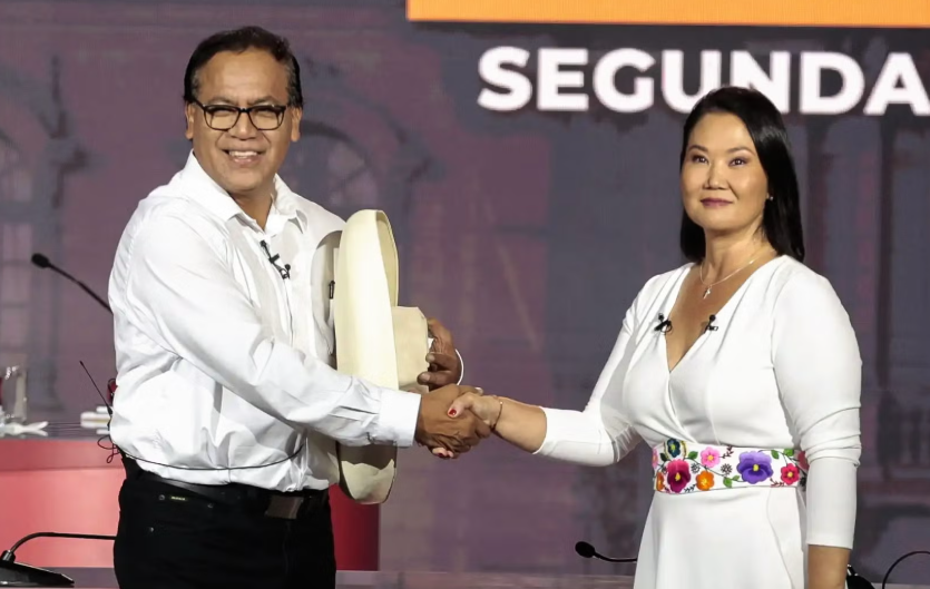 Así fue el debate presidencial entre Keiko Fujimori y Roberto Sánchez