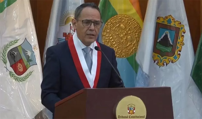 Magistrado Helder Domínguez Haro asume la presidencia del Tribunal Constitucional